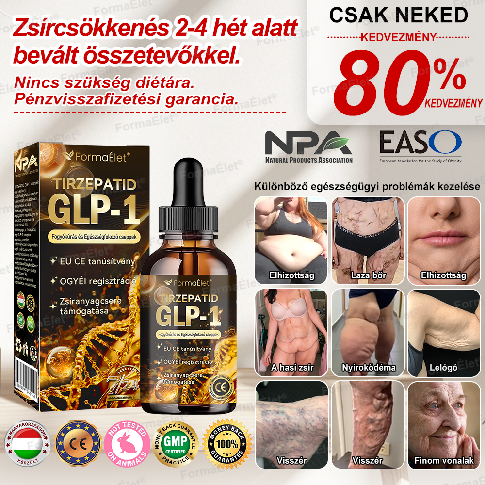 🔥A Mayo Clinic által ajánlott | Hivatalos üzlet | FormaÉlet® GLP-1 Moringa Fogyókúrás és Egészségfokozó cseppek 🔥 (Élelmiszer-minőségű zsírégető – Az Obesity Society fejlesztése)