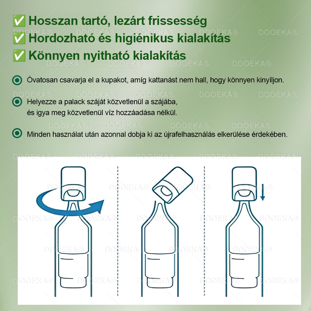 DOOEKA® GLP-1 8 az 1-ben Fit & Vital Szájon át szedhető oldat – Napi egyszer, 7 nap alatt látható változás / Elhízás, szív- és érrendszeri egészség, cukorbetegség, alvási apnoe, bélrendszer egészsége, ízületi problémák és még sok más esetén