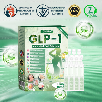 DOOEKA® GLP-1 8 az 1-ben Fit & Vital Szájon át szedhető oldat – Napi egyszer, 7 nap alatt látható változás / Elhízás, szív- és érrendszeri egészség, cukorbetegség, alvási apnoe, bélrendszer egészsége, ízületi problémák és még sok más esetén