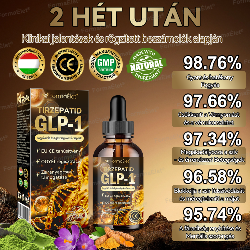 FormaÉlet® GLP-1 Moringa Fogyókúrás és Egészségfokozó cseppek 🔥 (Élelmiszer-minőségű zsírégető – Az Obesity Society fejlesztése)