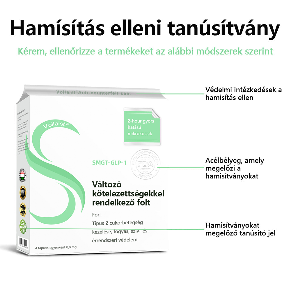 [Lásd az eredményeket 7 nap múlva]🌲Voilaist® SMGT-GLP-1 nano mikrotűs tapasz (Fájdalommentes, hosszan tartó, kezeli a cukorbetegséget, az elhízást és a szív- és érrendszeri betegségeket)