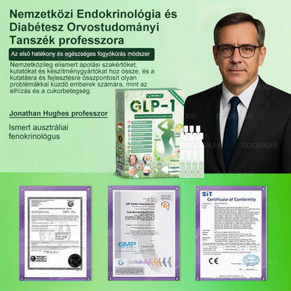 DOOEKA® GLP-1 8 az 1-ben Fit & Vital Szájon át szedhető oldat – Napi egyszer, 7 nap alatt látható változás / Elhízás, szív- és érrendszeri egészség, cukorbetegség, alvási apnoe, bélrendszer egészsége, ízületi problémák és még sok más esetén
